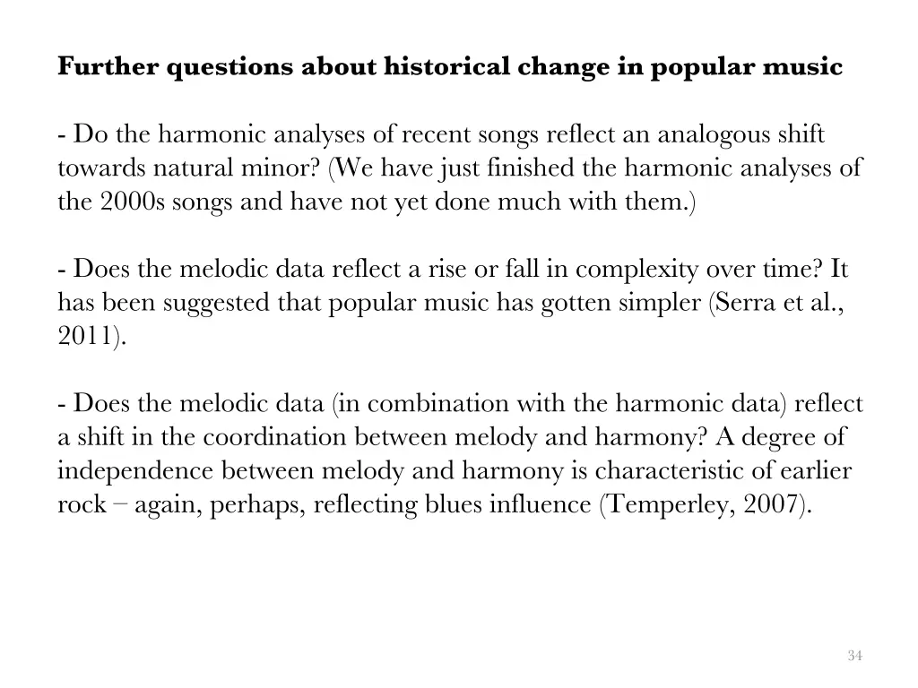 further questions about historical change