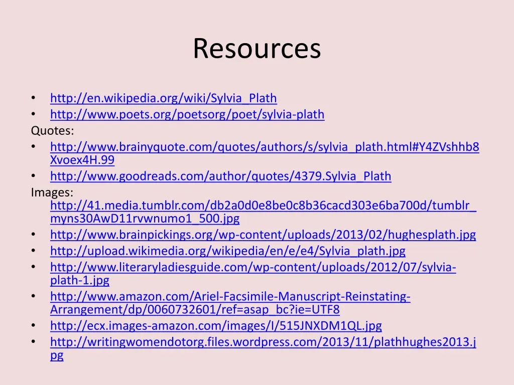 resources