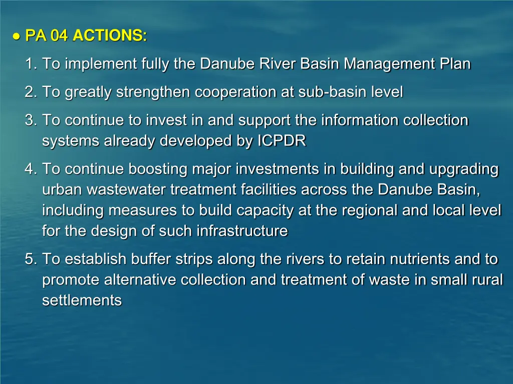 pa pa 04 1 to implement fully the danube river