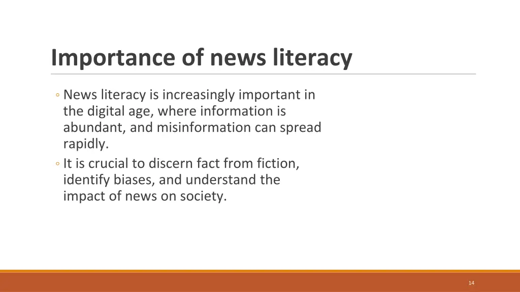 importance of news literacy