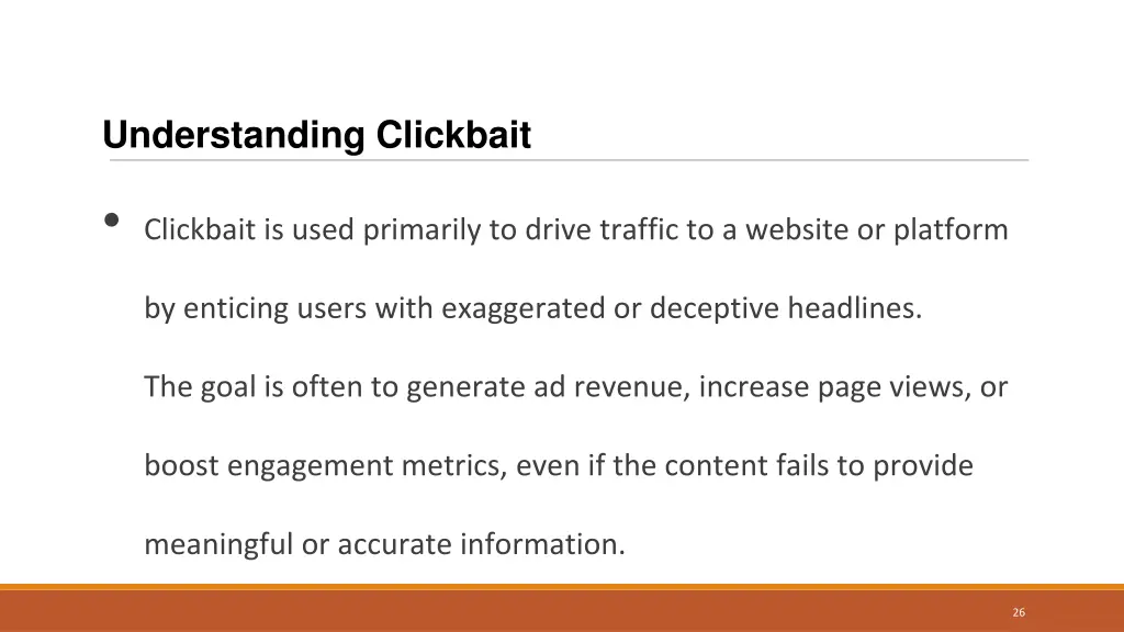 understanding clickbait