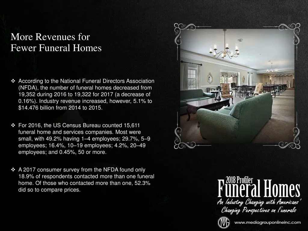 more revenues for fewer funeral homes