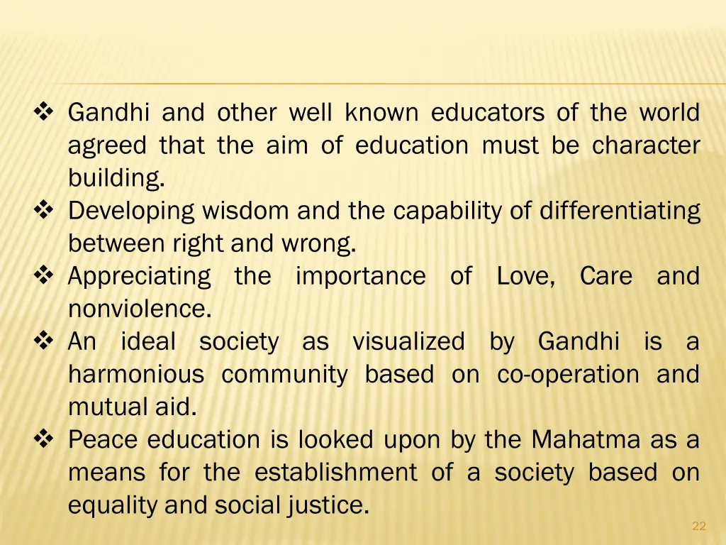 gandhi and other well known educators