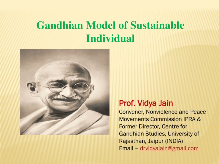 gandhian model of sustainable individual