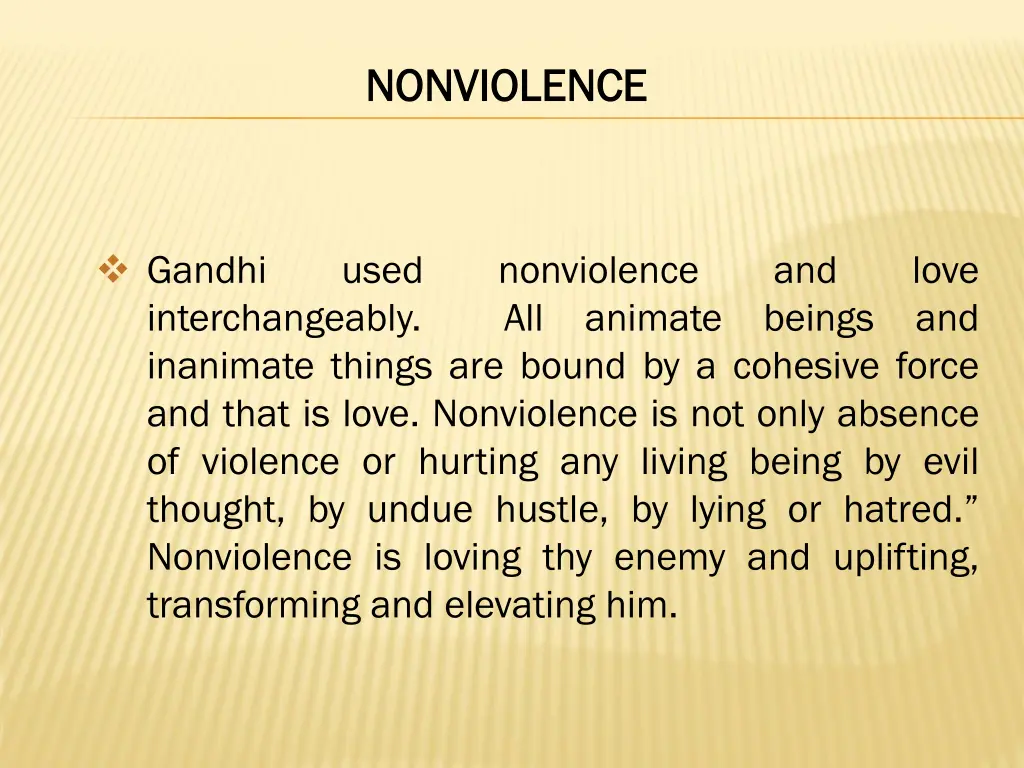 nonviolence nonviolence