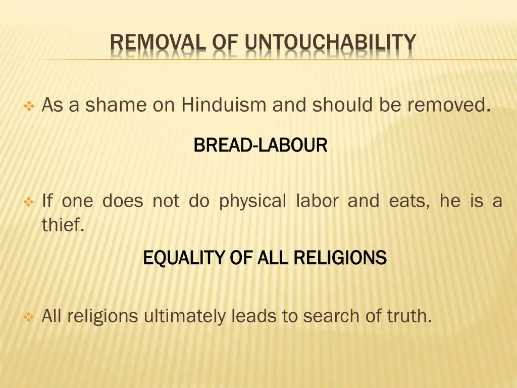 removal of untouchability