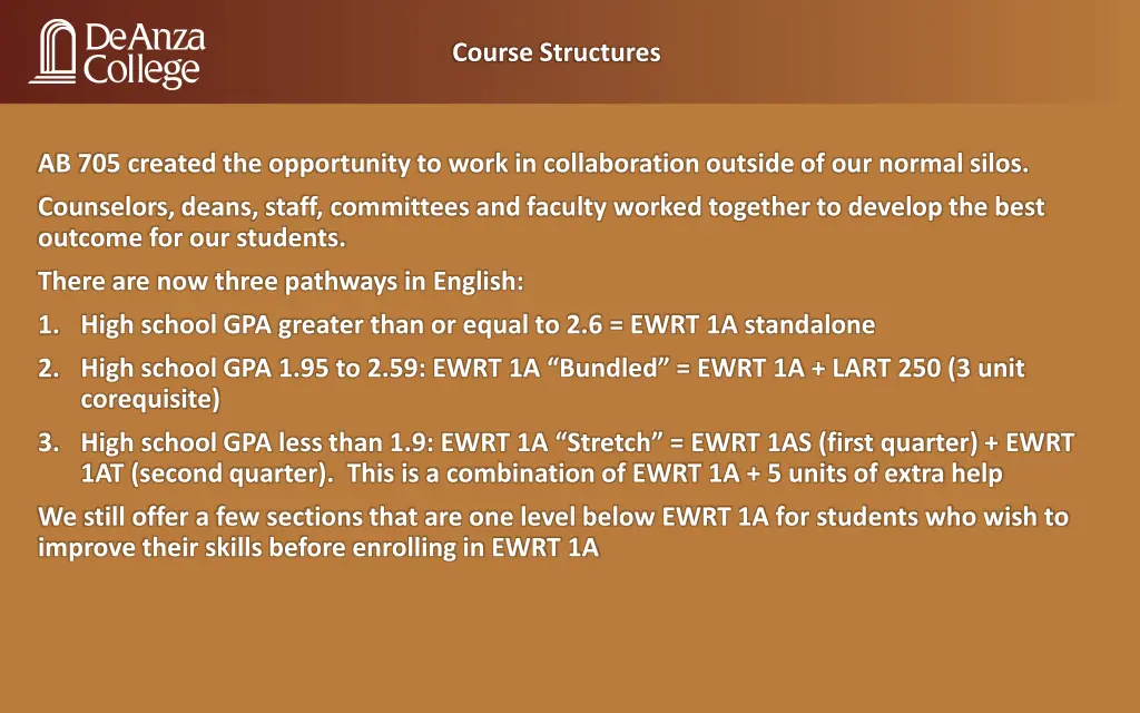 course structures 1