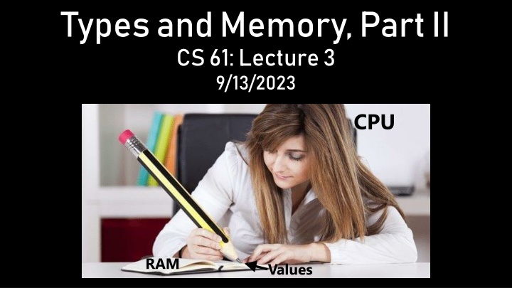 types and memory part ii cs 61 lecture 3 9 13 2023