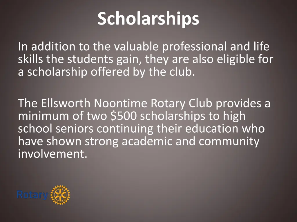 scholarships