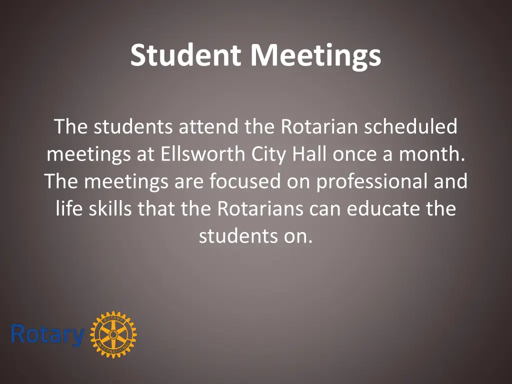 student meetings