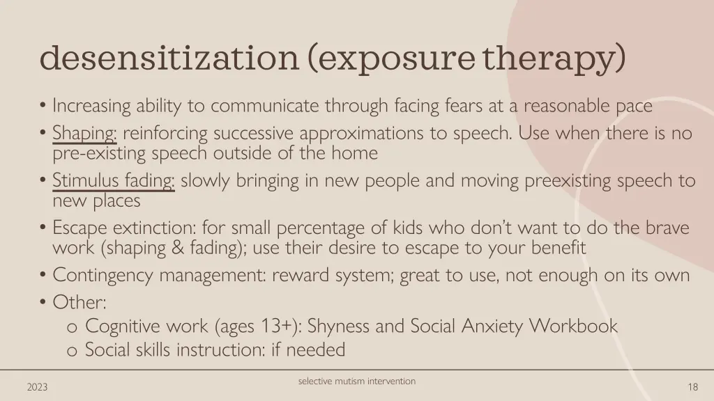 desensitization exposure therapy