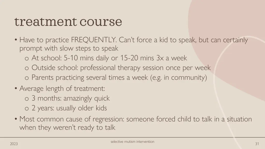 treatment course