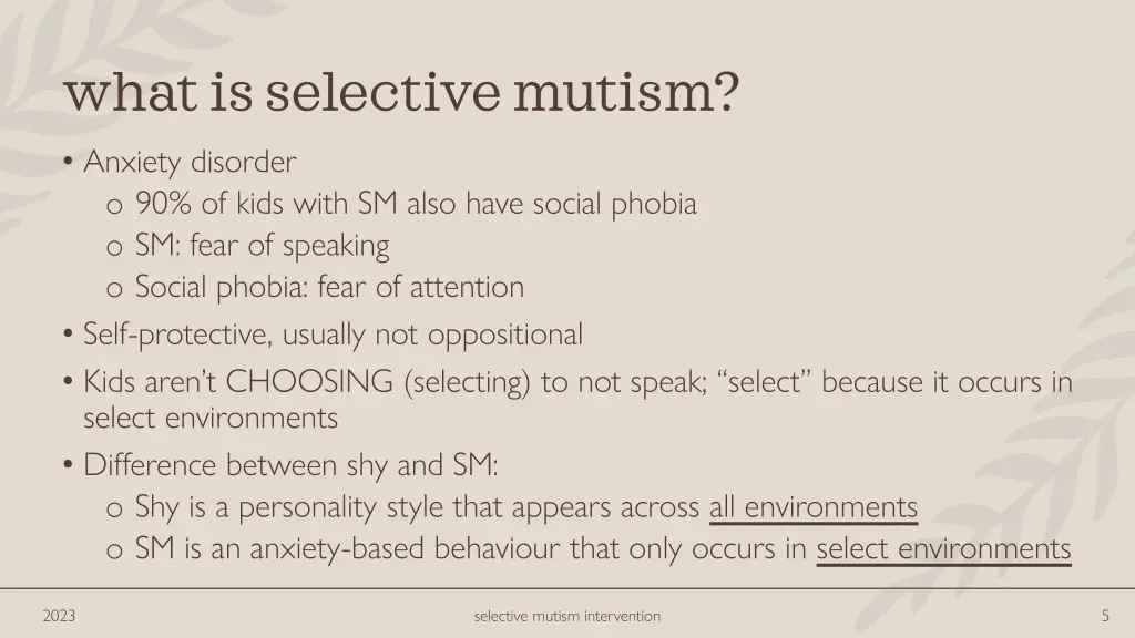 what is selective mutism anxiety disorder