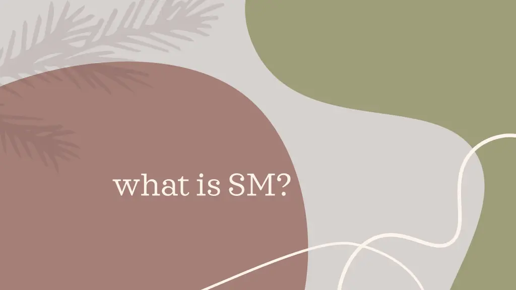 what is sm