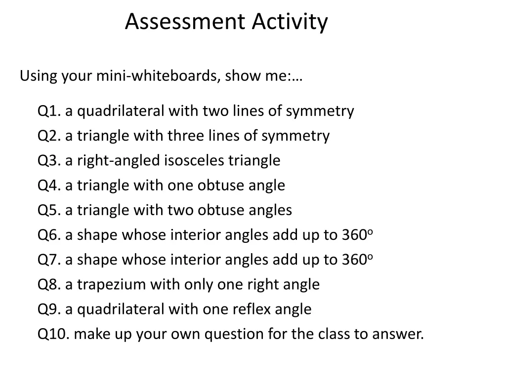 assessment activity