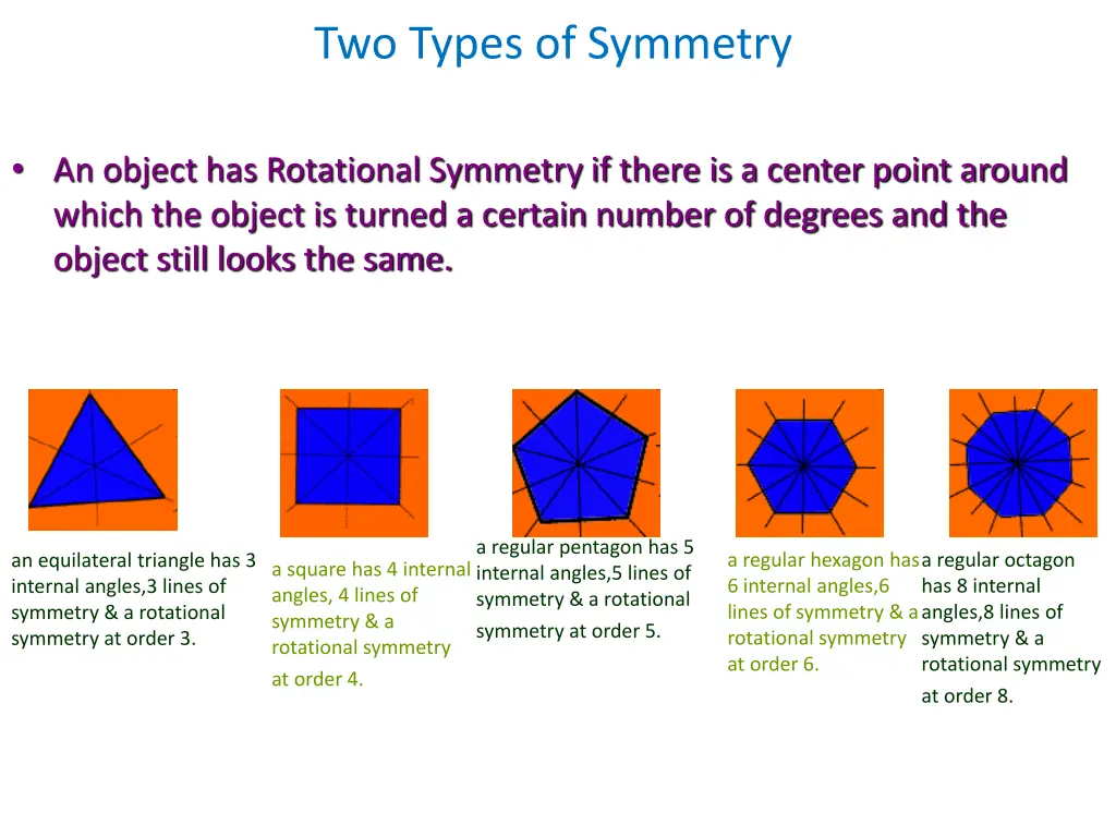 two types of symmetry