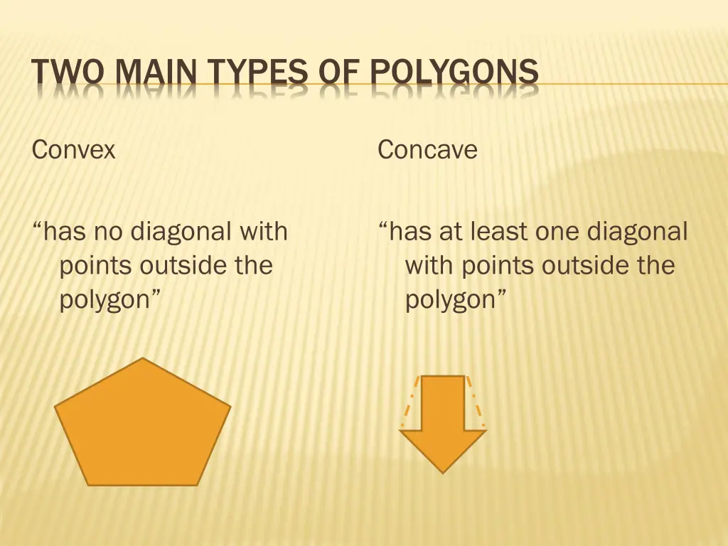 two main types of polygons