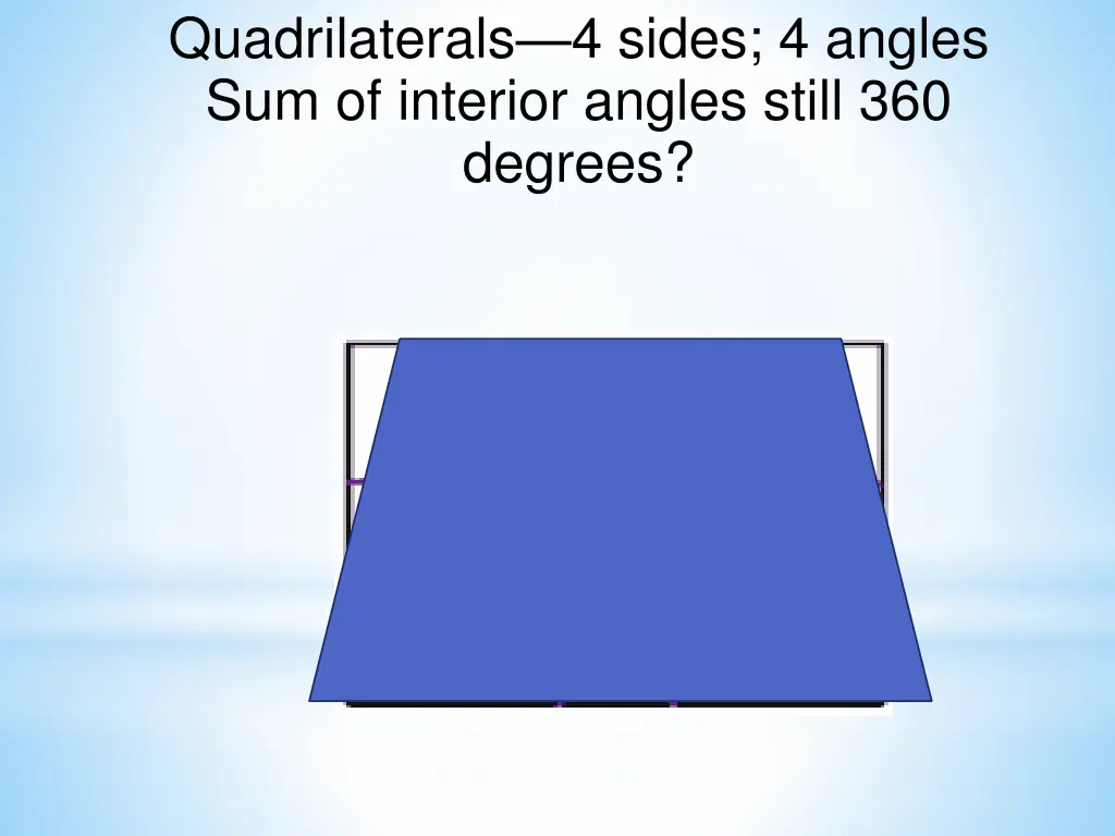 quadrilaterals 4 sides 4 angles sum of interior