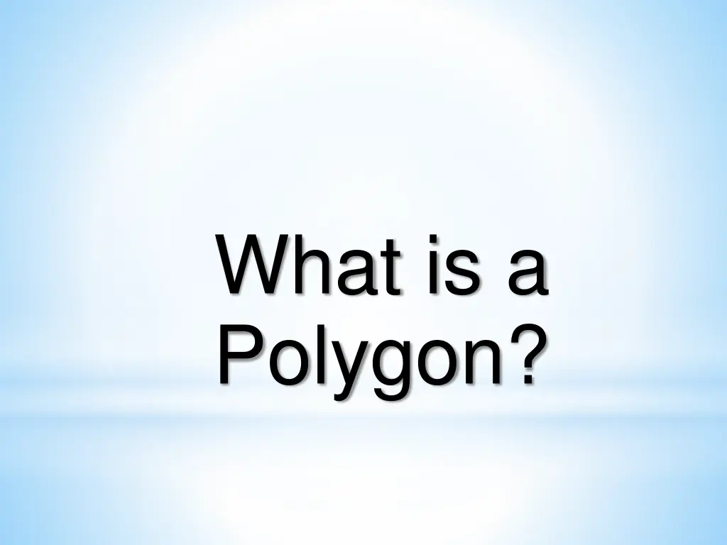 what is a polygon