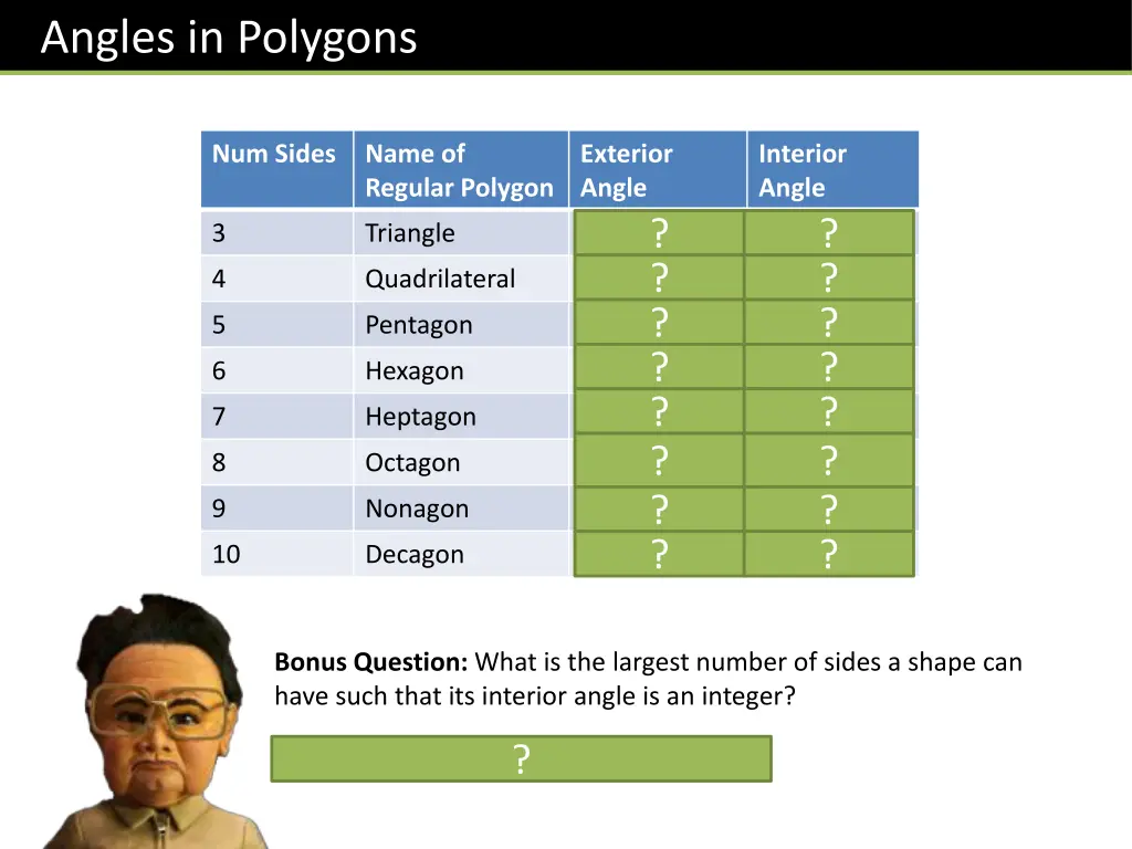 angles in polygons 3