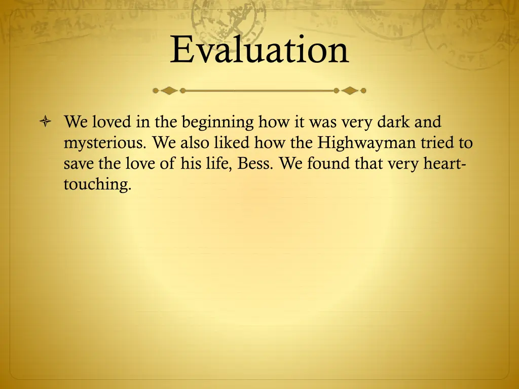 evaluation