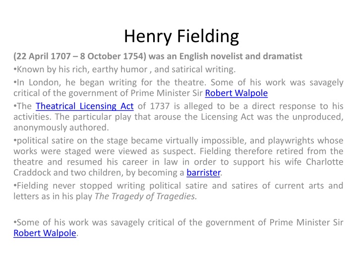 henry fielding