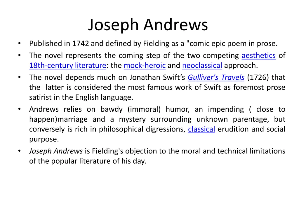 joseph andrews