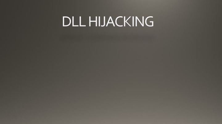 dll hijacking