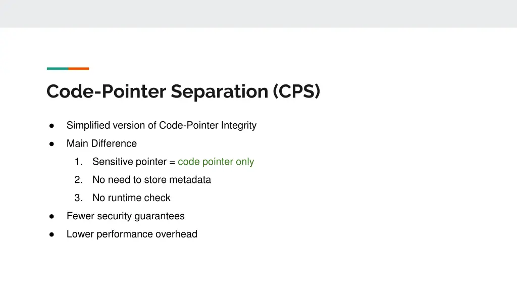 code pointer separation cps