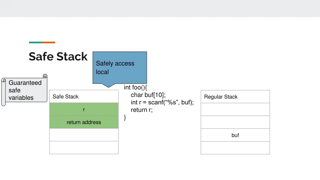 safe stack