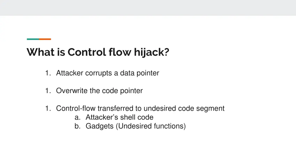 what is control flow hijack