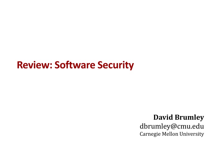 review software security