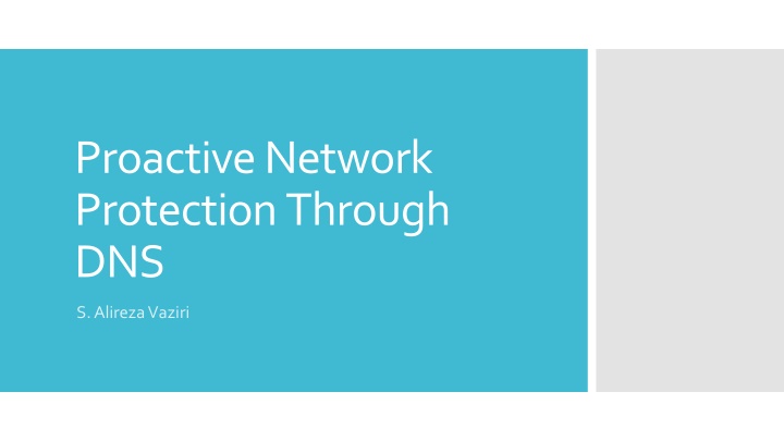 proactive network protection through dns