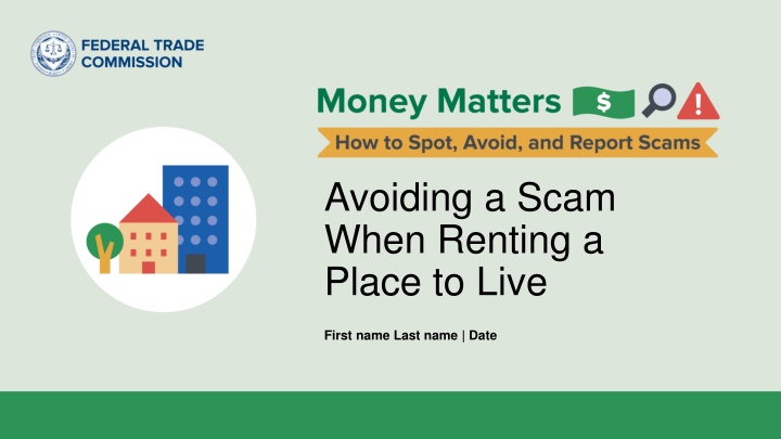 avoiding a scam when renting a place to live