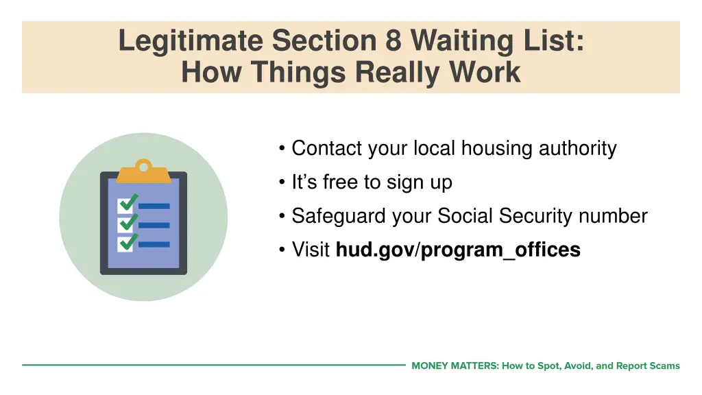 legitimate section 8 waiting list how things