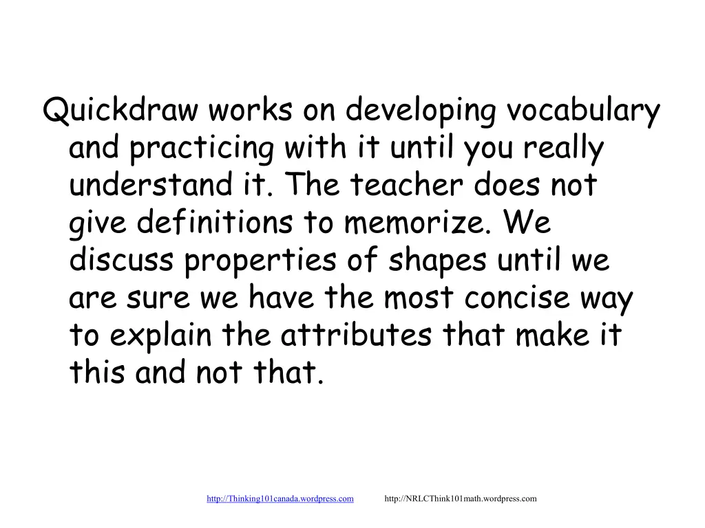 quickdraw works on developing vocabulary