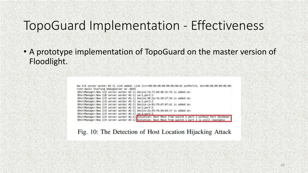 topoguard implementation effectiveness