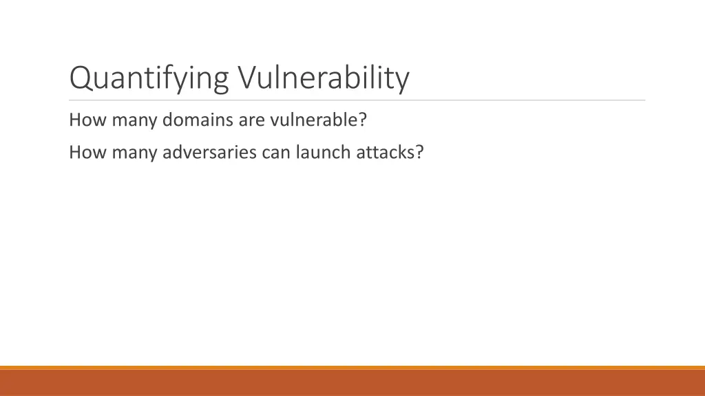 quantifying vulnerability