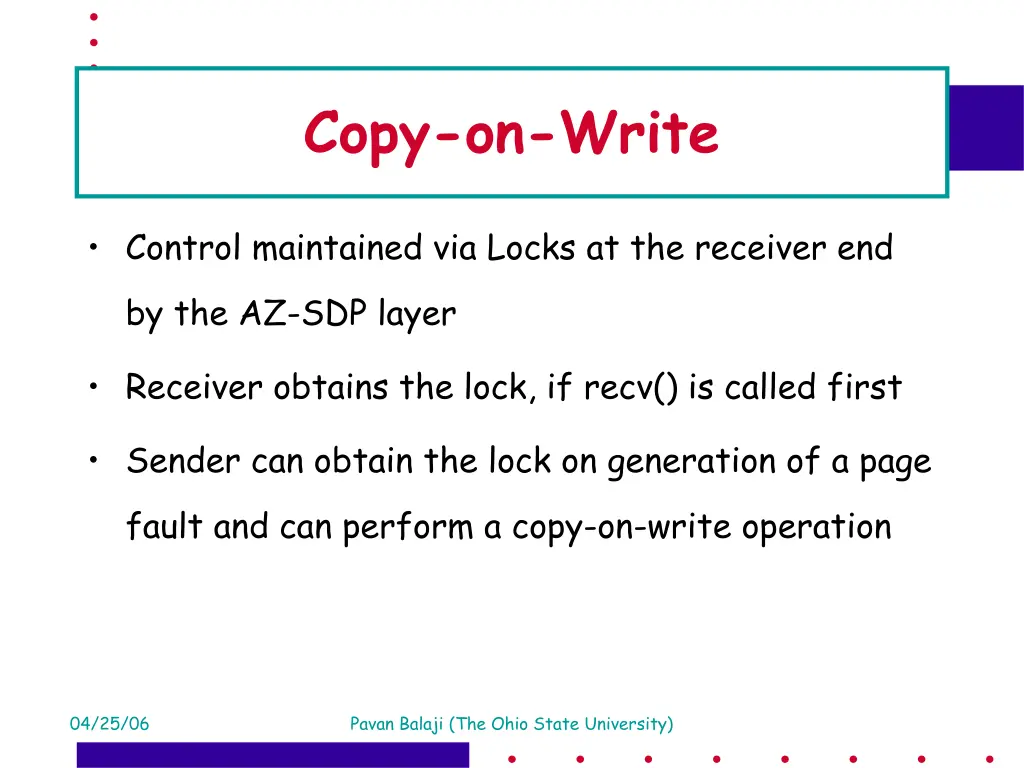 copy on write 1