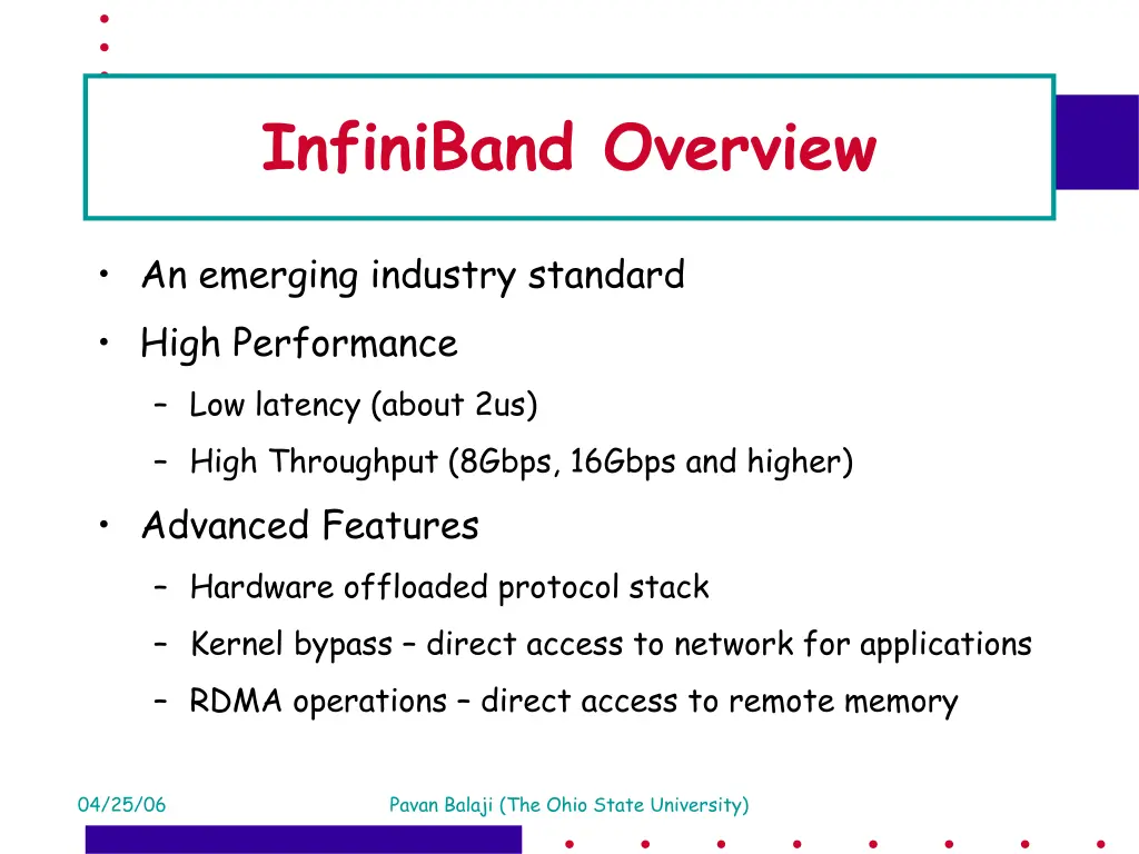 infiniband overview