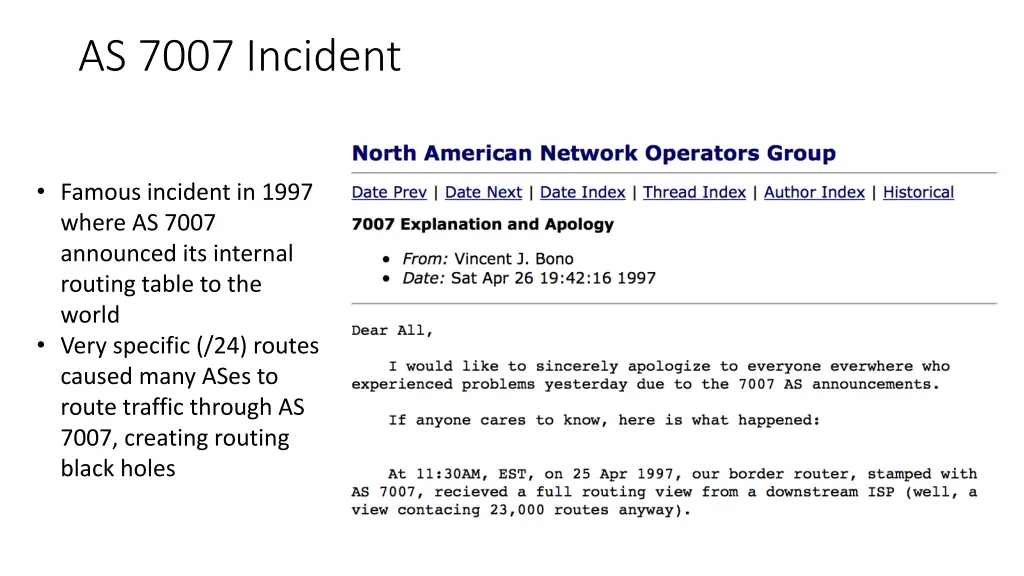 as 7007 incident