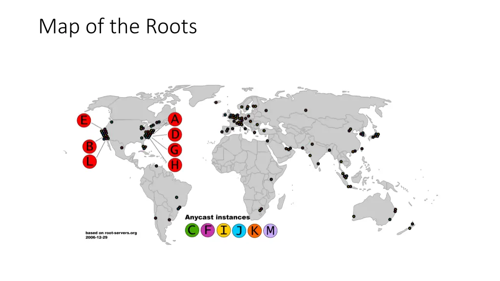 map of the roots