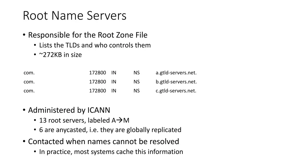 root name servers