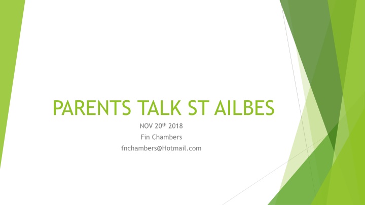 parents talk st ailbes nov 20 th 2018