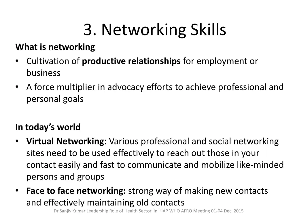 3 networking skills what is networking