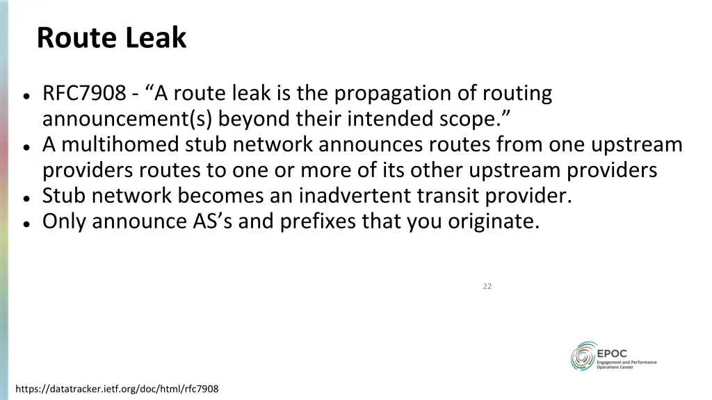 route leak