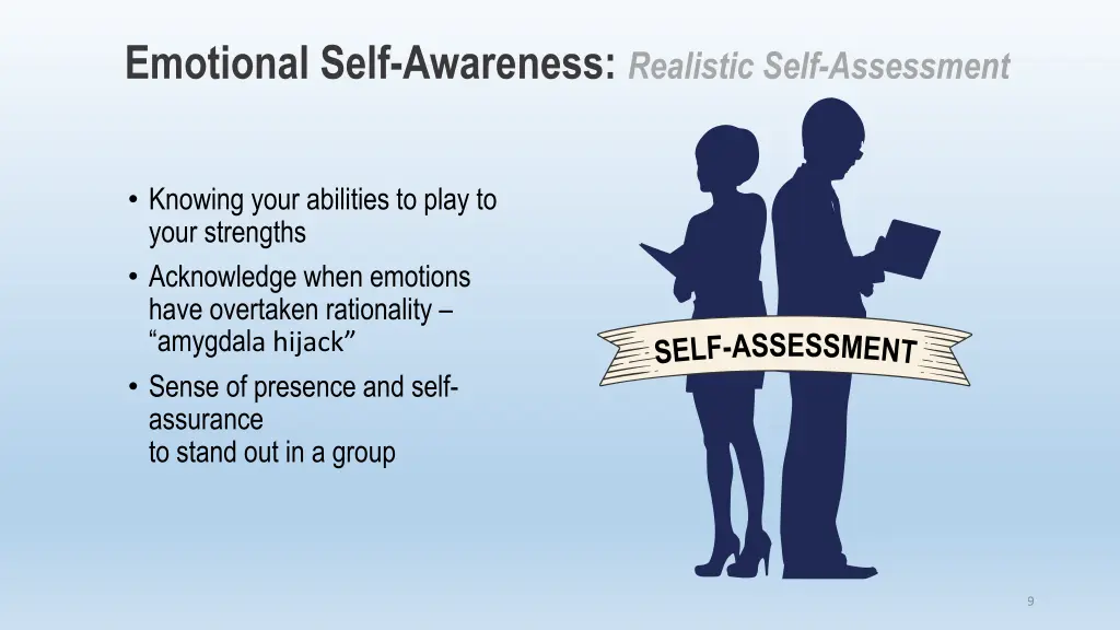 emotional self awareness realistic self assessment