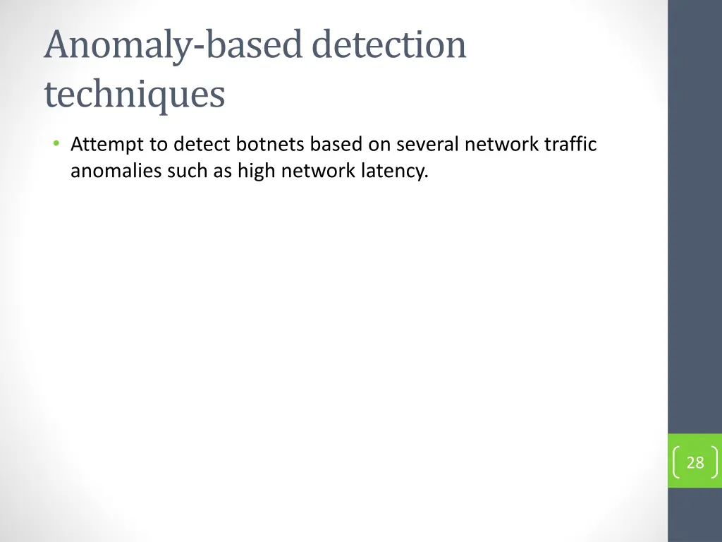 anomaly based detection techniques