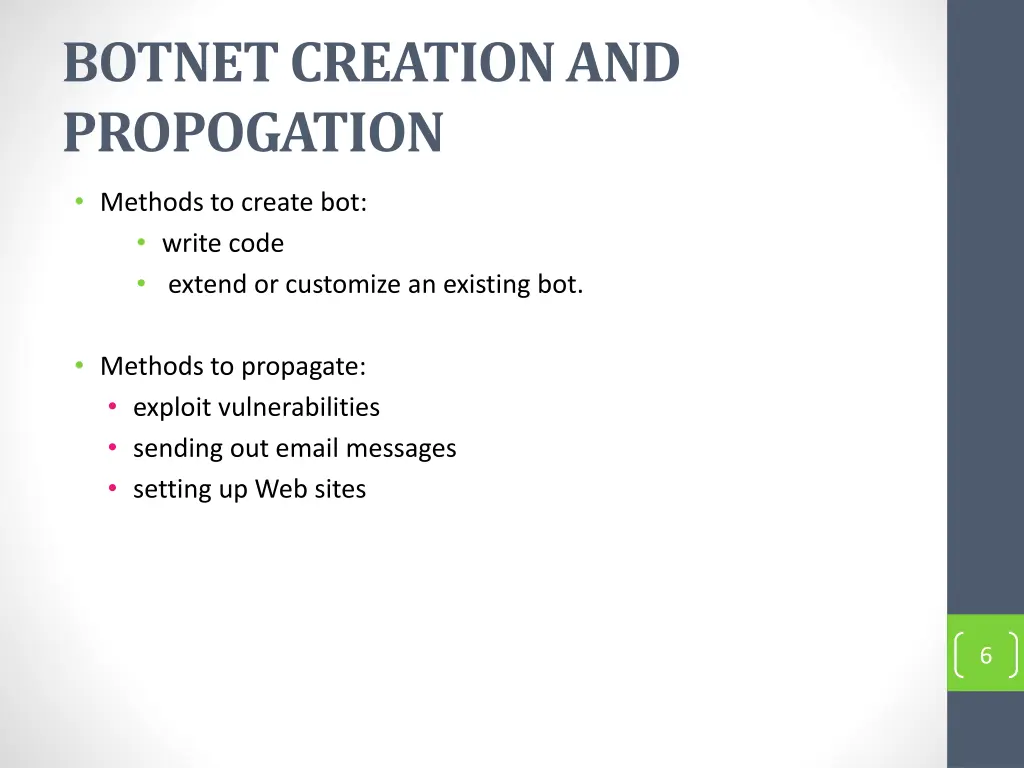 botnet creation and propogation