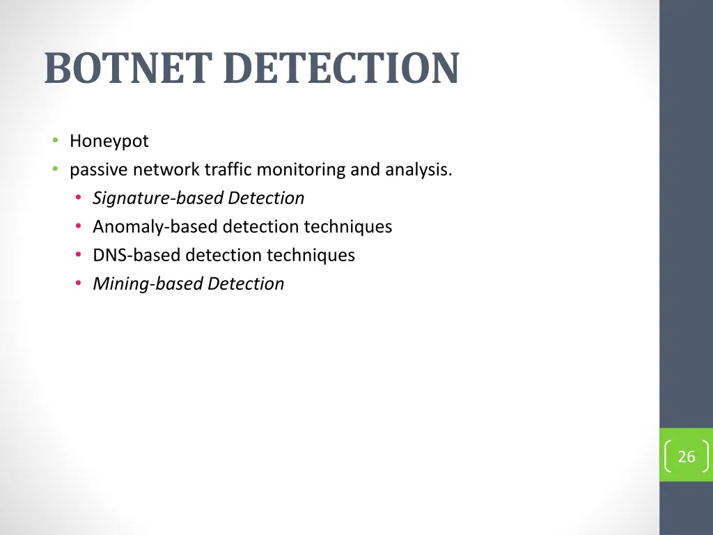 botnet detection